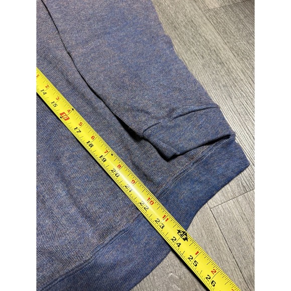 Creslan and Rayon Sweater Men Large Men Purple Vintage Vneck 60s Soft USA Made - Picture 3 of 4